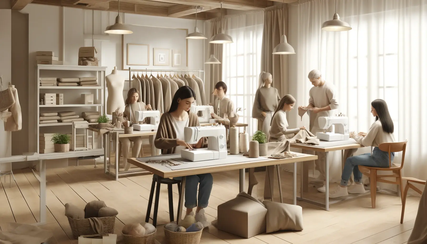 Cours de couture avancé dans un atelier